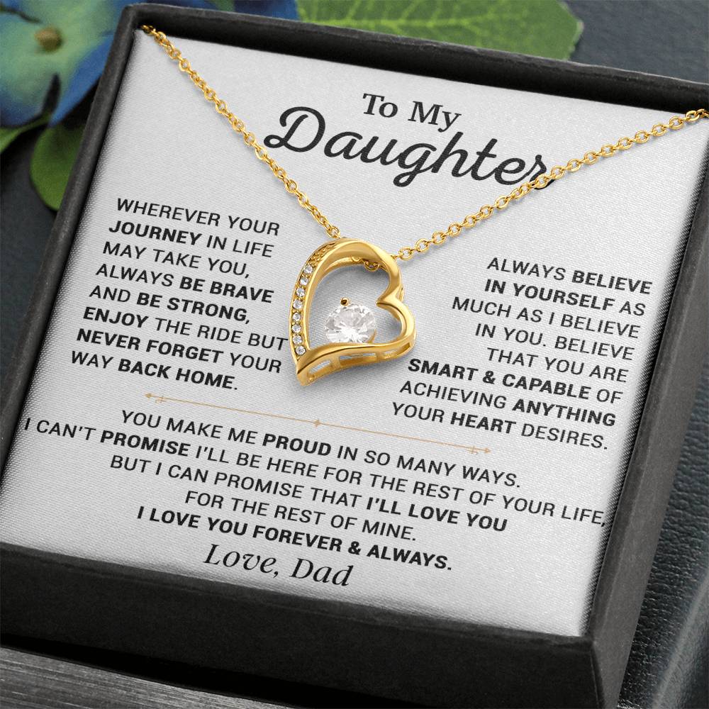 To My Daughter Necklace, Gift for Daughter from Dad, Daughter Father Necklace 12_10