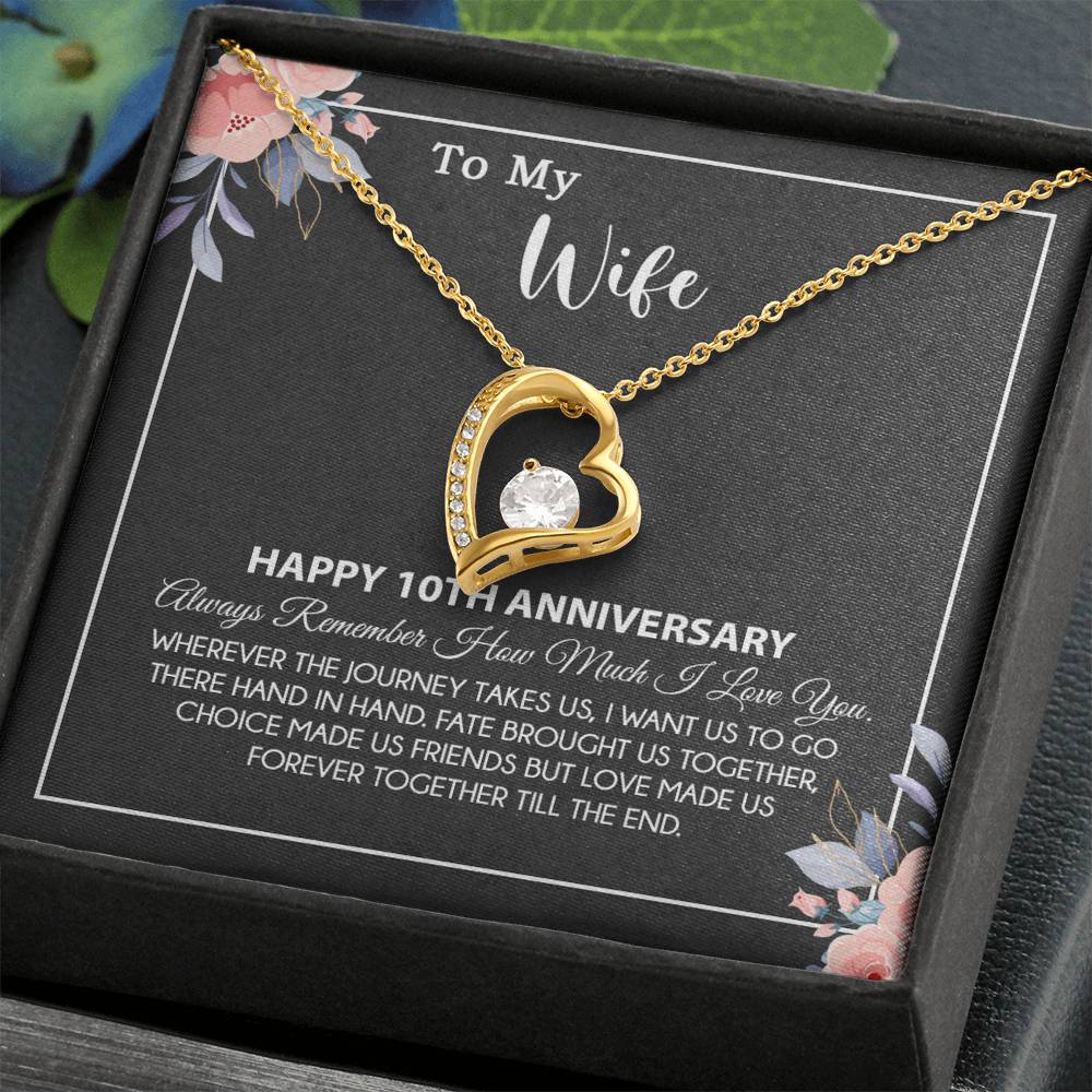 10th Anniversary Gift For Wife Necklace, 10 Year Anniversary, 10th Wedding Gift _28_8