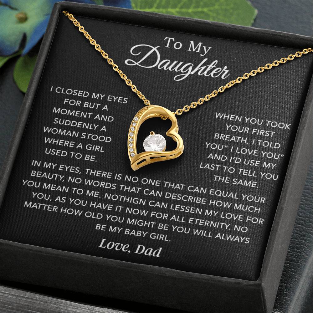 To My Daughter Necklace, Daughter Father Necklace, Daughter Gift From Dad 24_1
