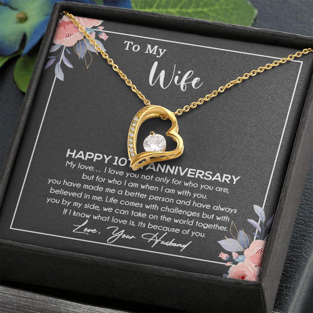 10th Anniversary Gift For Wife Necklace, 10 Year Anniversary, 10th Wedding Gift _11_11