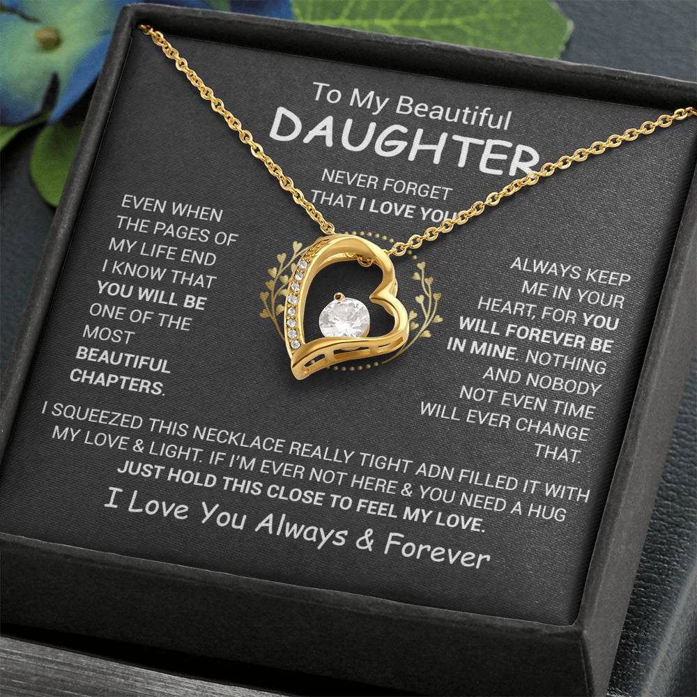 To My Daughter Necklace, Daughter Father Necklace, Daughter Gift From Dad, Mom 13_12
