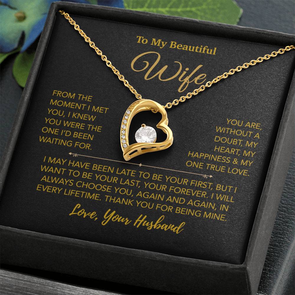 To My Wife Necklace, Christmas Gifts For Women, Anniversary Gift For Wife 27_12_Gold