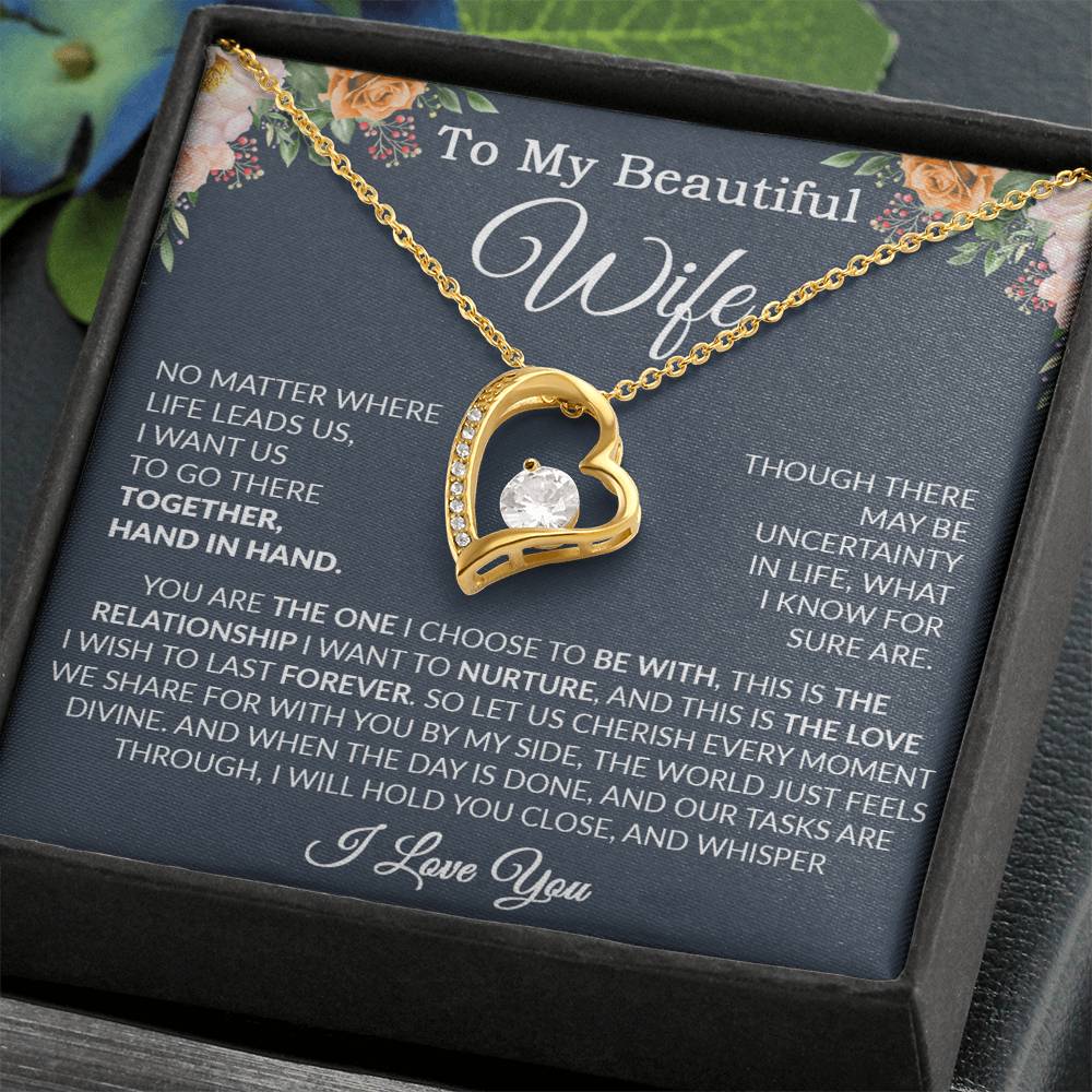 To My Wife Necklace, Wife Gift From Husband, Wife Husband Necklace, Christmas Gift 7_9