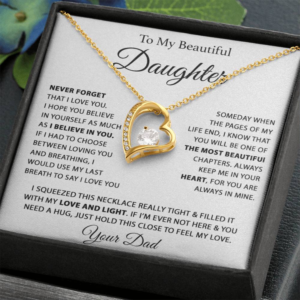 To My Daughter Necklace, Daughter Father Necklace, Daughter Gift From Dad 26_7