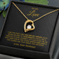 To My Beautiful Wife Necklace, Anniversary Gift, Valentine's Gift for Wife