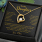 To My Daughter Necklace, Gift for Daughter from Mom, Mother Daughter Necklace 18_5_Gold