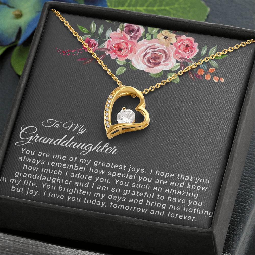 To My Granddaughter Necklace, Birthday Gift For Granddaughter, Granddaughter Gifts