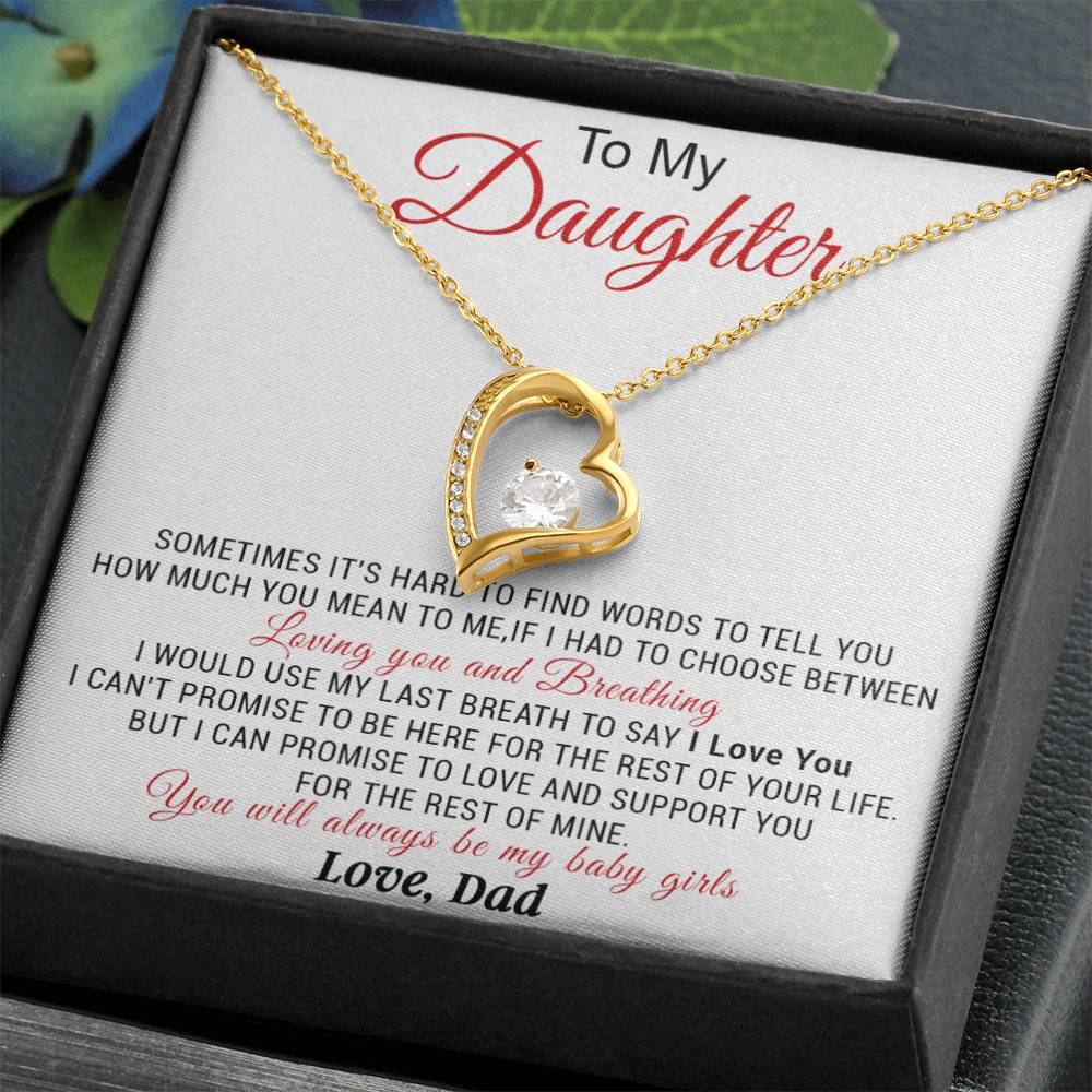 To My Daughter Necklace, Daughter Father Necklace, Daughter Gift from Dad 5_11