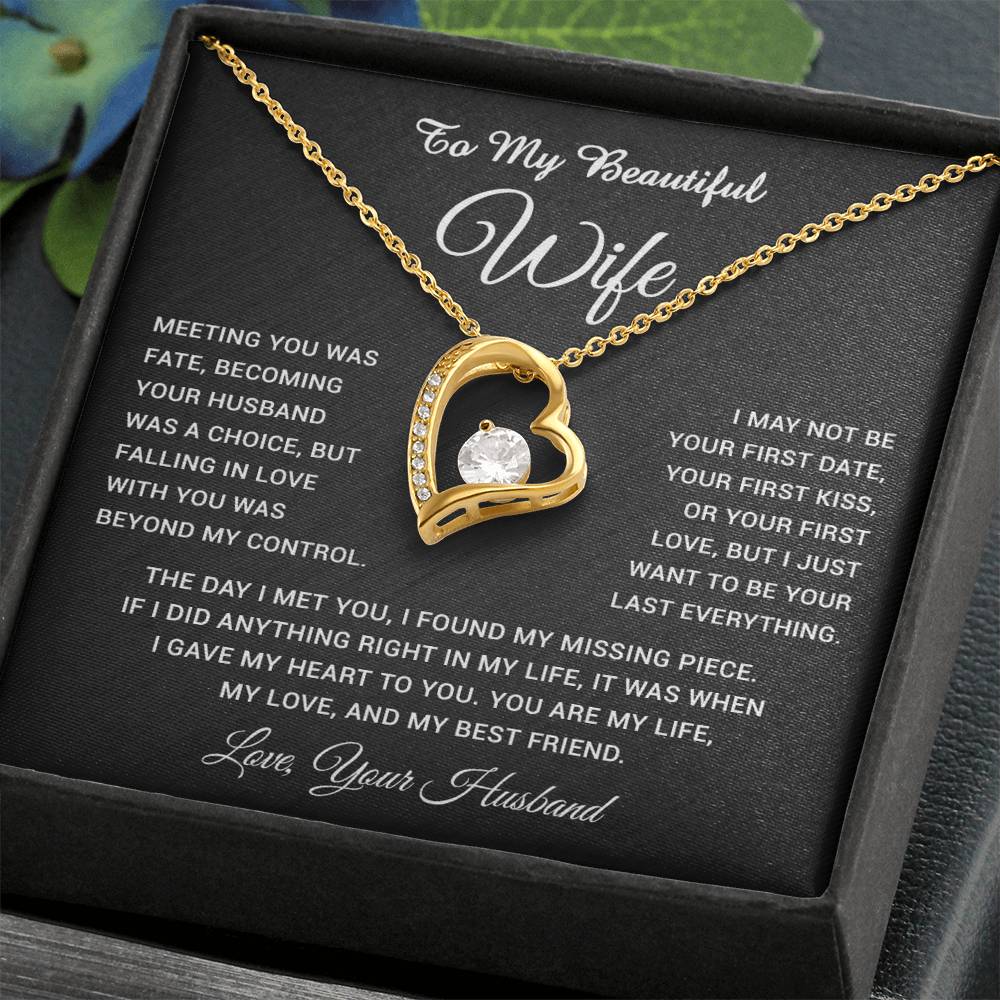 To My Wife Necklace, Gift For Wife, Anniversary Gift For Wife, Necklace For Wife 3_5