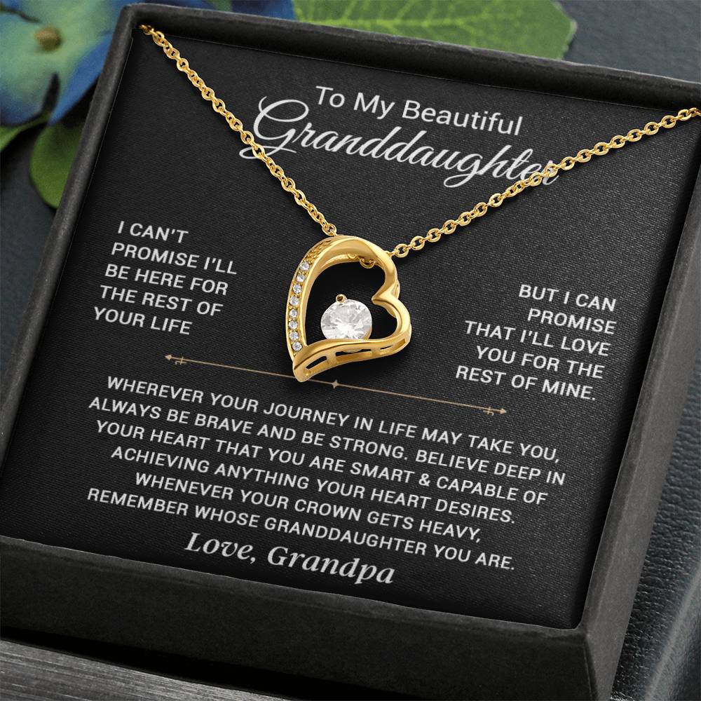 To My Granddaughter Necklace, Granddaughter Gift from Grandpa, Christmas Gift 5_11