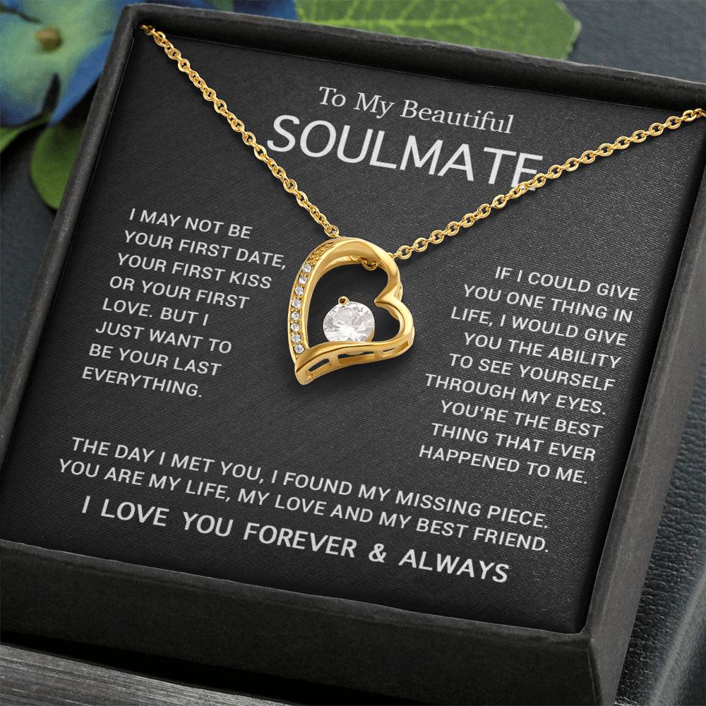 To My Soulmate Necklace, Gift For Soulmate, Anniversary Gift, Birthday Gift 3_5