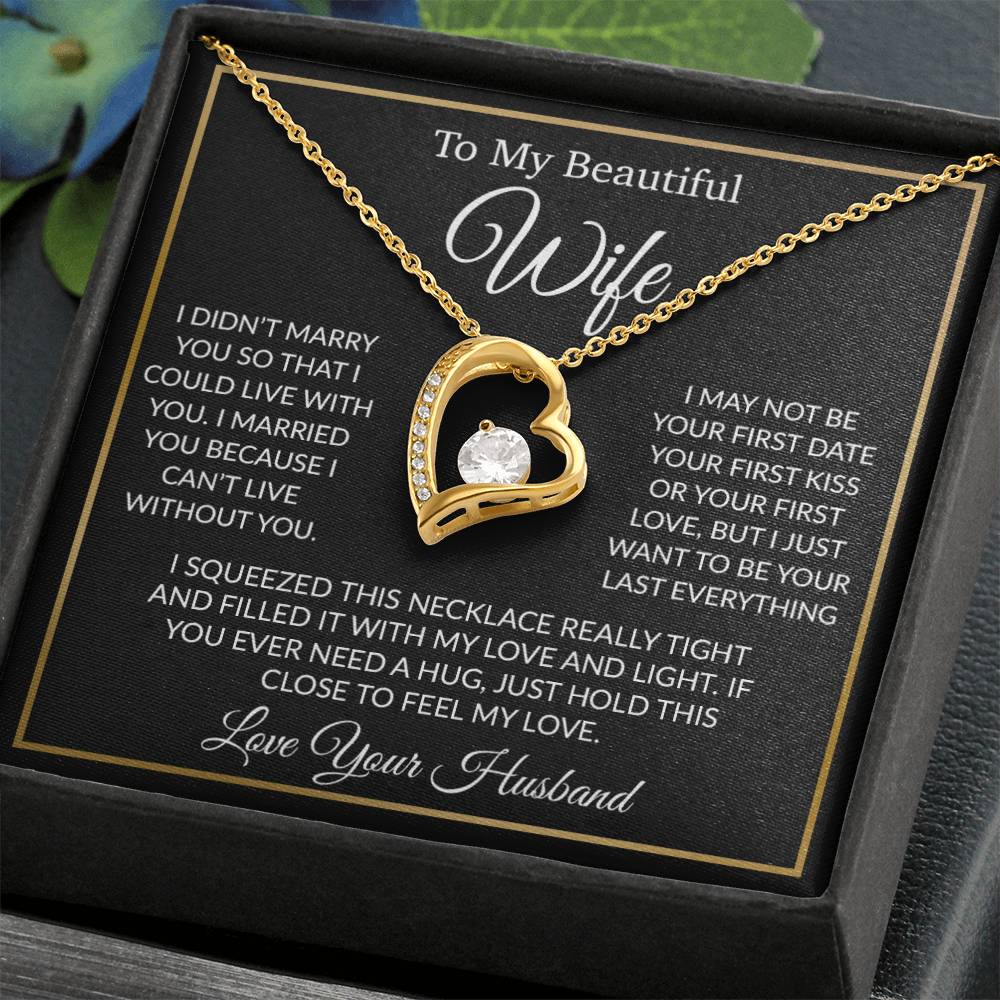 To My Wife Necklace, Gift For Her, Gift For Wife, Wife Jewelry, Christmas Gift
