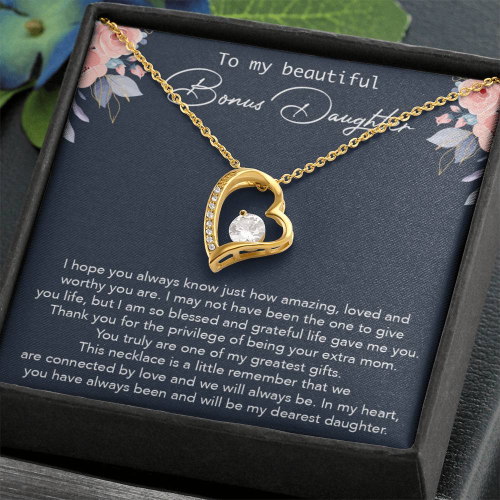To my Bonus Daughter Necklace, Bonus Daughter, Step Daughter Gift