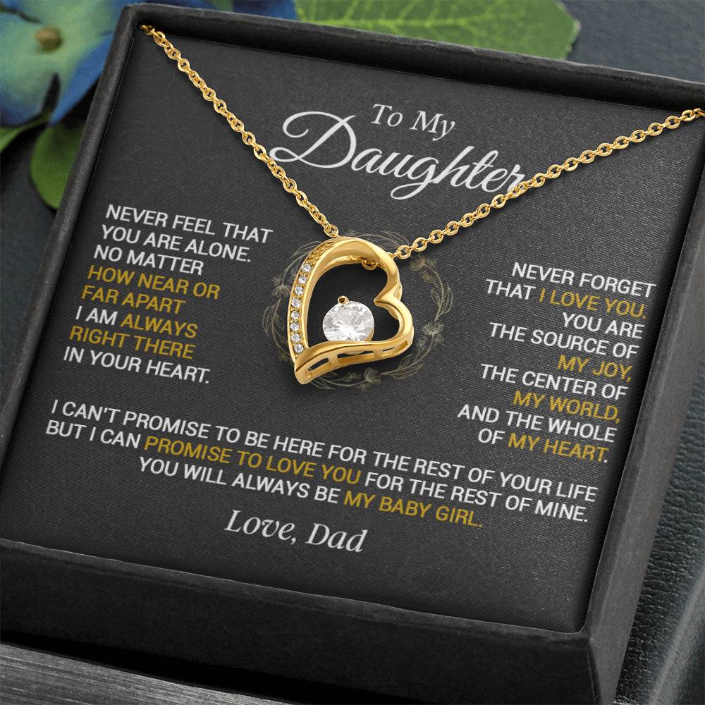To My Daughter Necklace, Gift for Daughter from Dad, Daughter Father Necklace 23_1