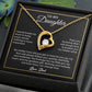 To My Daughter Necklace, Gift for Daughter from Dad, Father Daughter Necklace 4_6_Black