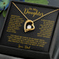 To My Daughter Necklace, Gift for Daughter from Dad, Father Daughter Necklace 3_6_Gold