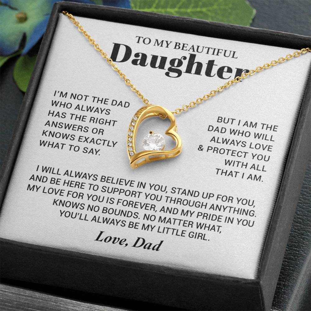 To My Daughter Necklace from Dad, Daughter Dad Necklace, Gifts for Daughter 17_10