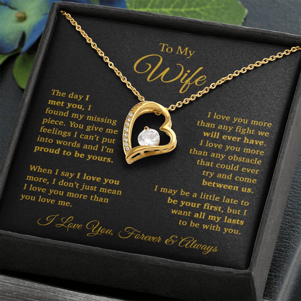 To My Wife Necklace, Gift For Wife, Wife Birthday Gift, Christmas Gift 11_9