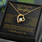 To My Daughter Necklace, Gift for Daughter from Dad, Father Daughter Necklace  11_5_Gold
