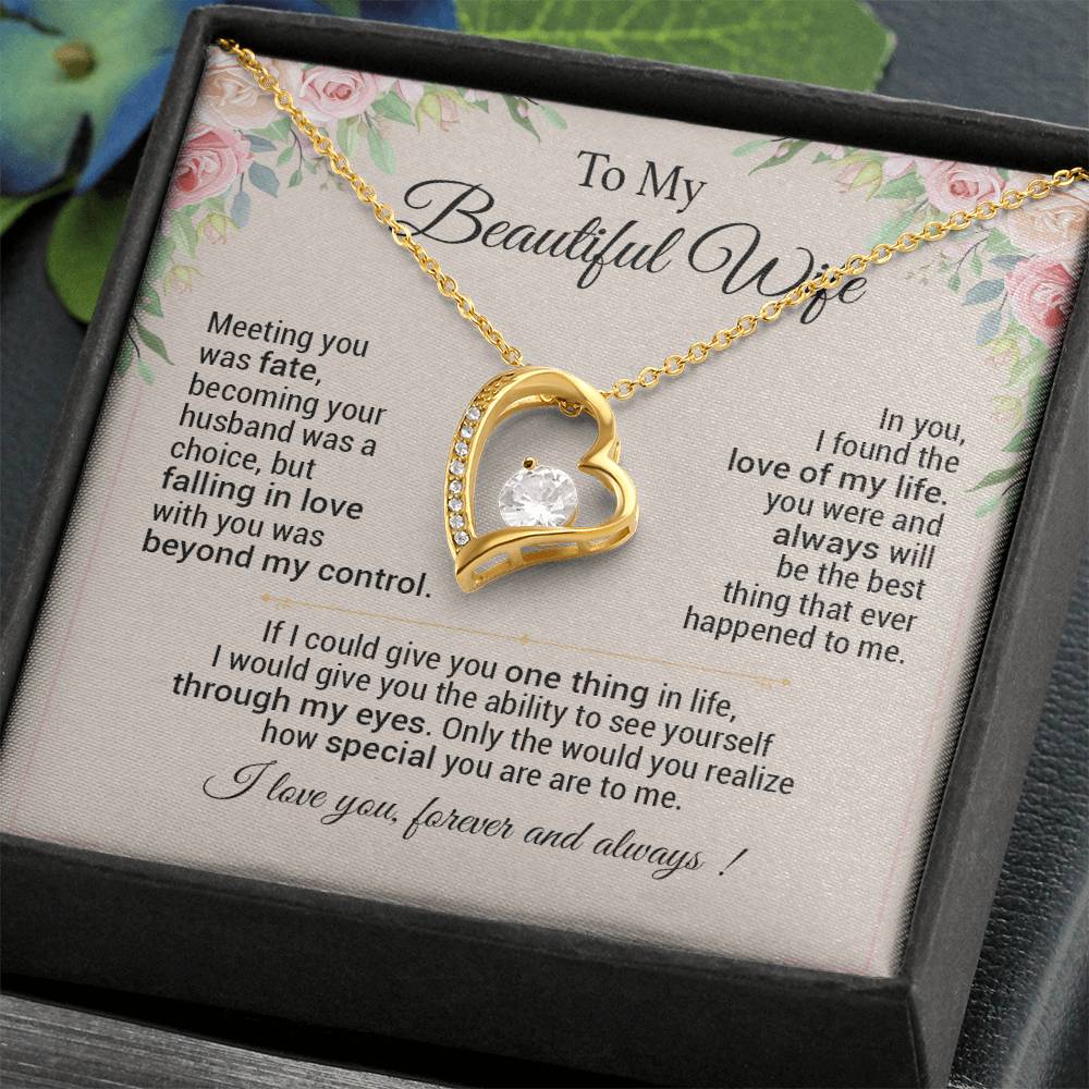 To My Wife Necklace, Anniversary Gift For Wife, Christmas Gifts