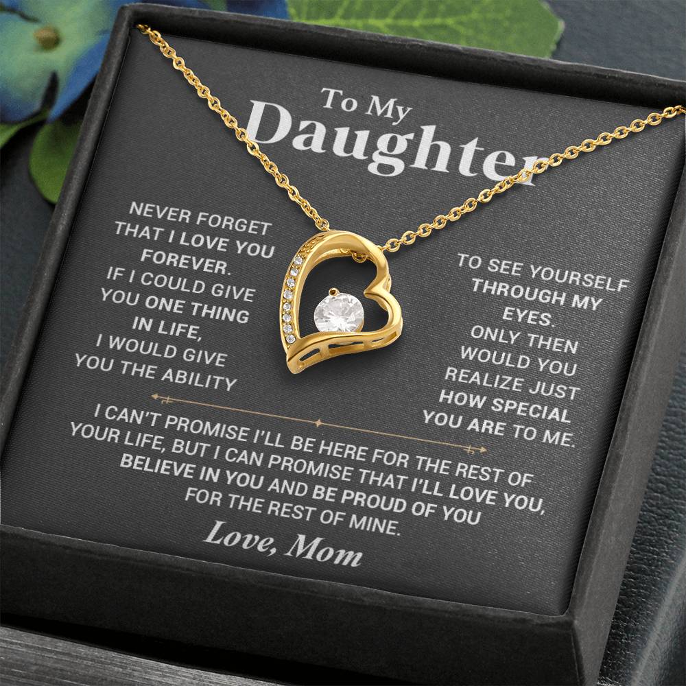 To My Daughter Necklace, Daughter Gift From Mom, Birthday Gift for Daughter44