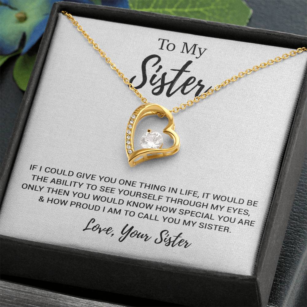 To My Sister Necklace, Brother to Sister, Birthday gift For Sister from Brother 11_3