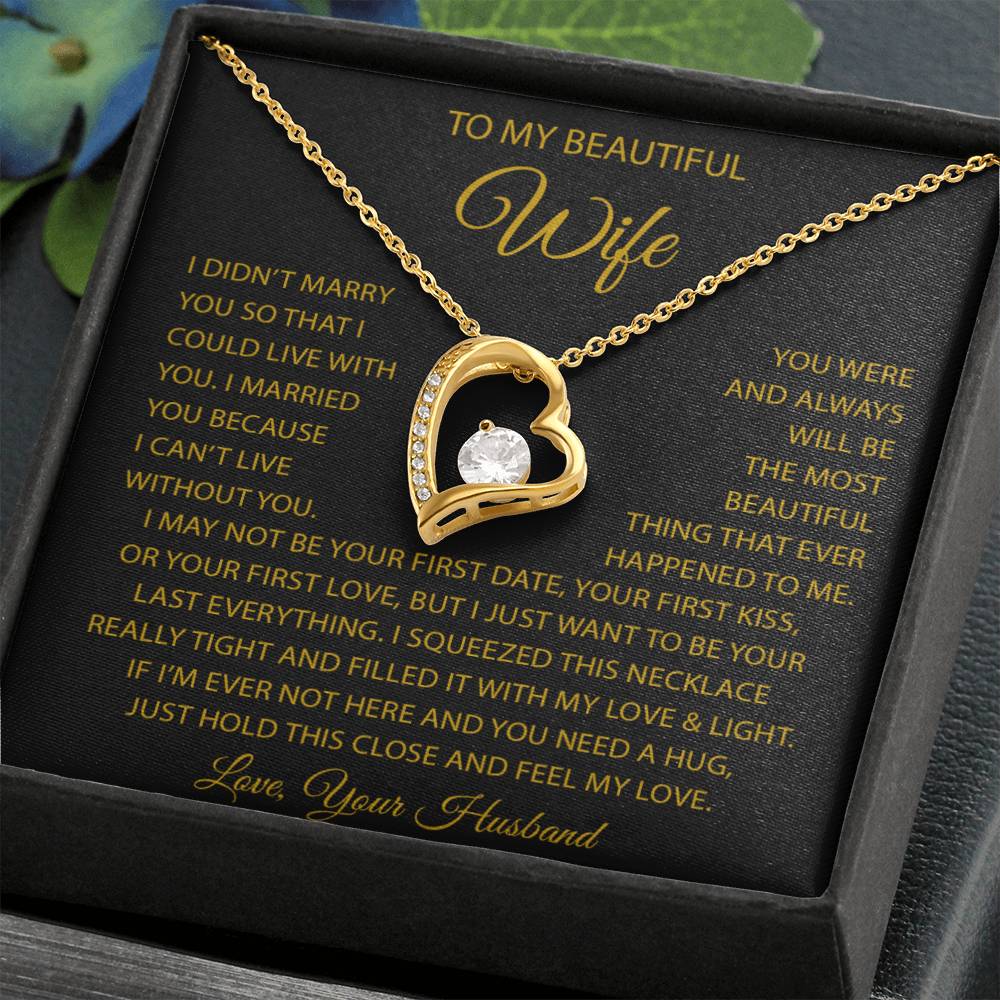 To My Wife Necklace, Anniversary Gift For Wife, Wife Birthday, Gift For Wife22