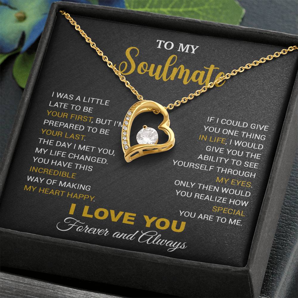 To My Soulmate Necklace, Gift For Wife Girlfriend From Husband, Christmas Gift 14_9