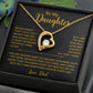 To My Daughter Necklace, Gift for Daughter from Dad, Father Daughter Necklace 2_6_Gold