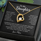 To My Daughter Necklace, Gift for Daughter from Mom, Mother Daughter Necklace 18_5_Black
