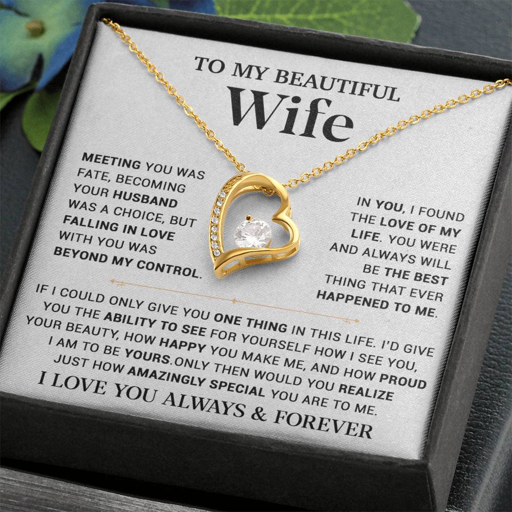 To My Wife Necklace, Gift For Wife, Anniversary Gift,Christmas Gift 22_11