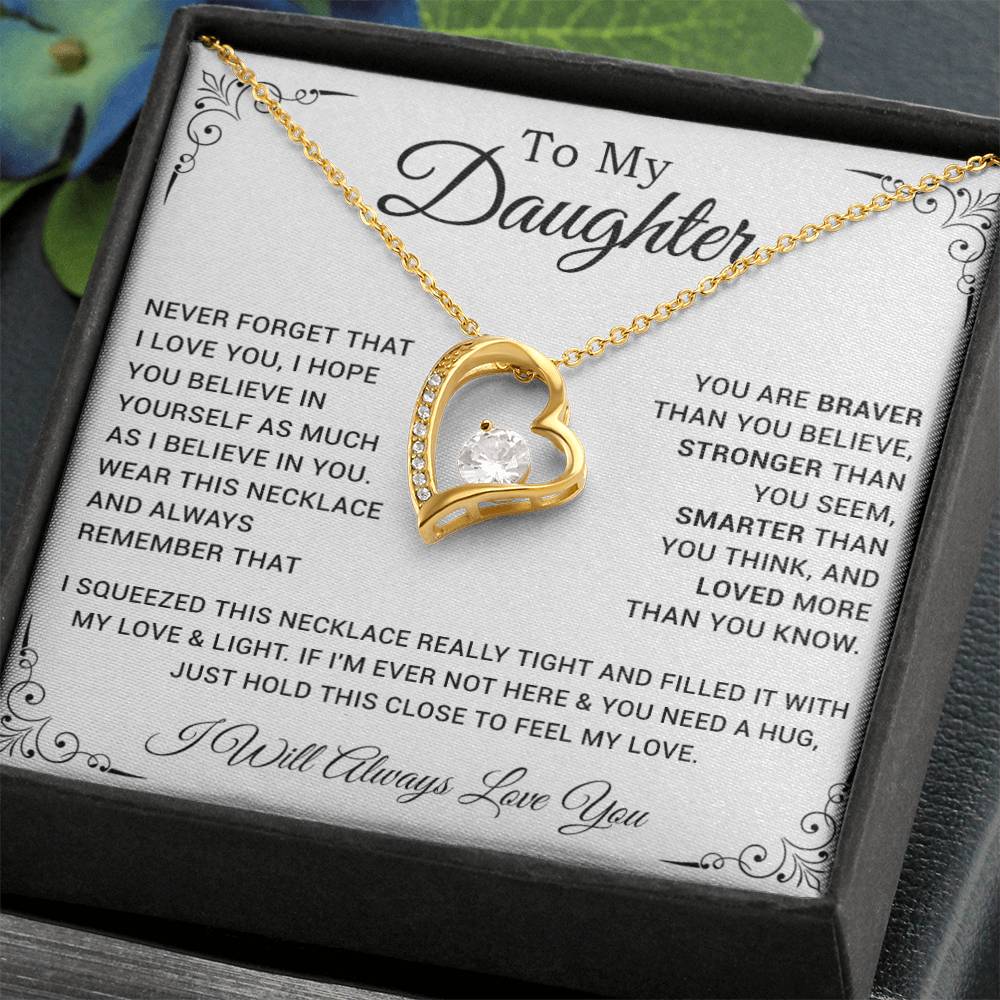 To My Daughter Necklace, Gift For Daughter From Dad, Father Daughter Necklace 28_10