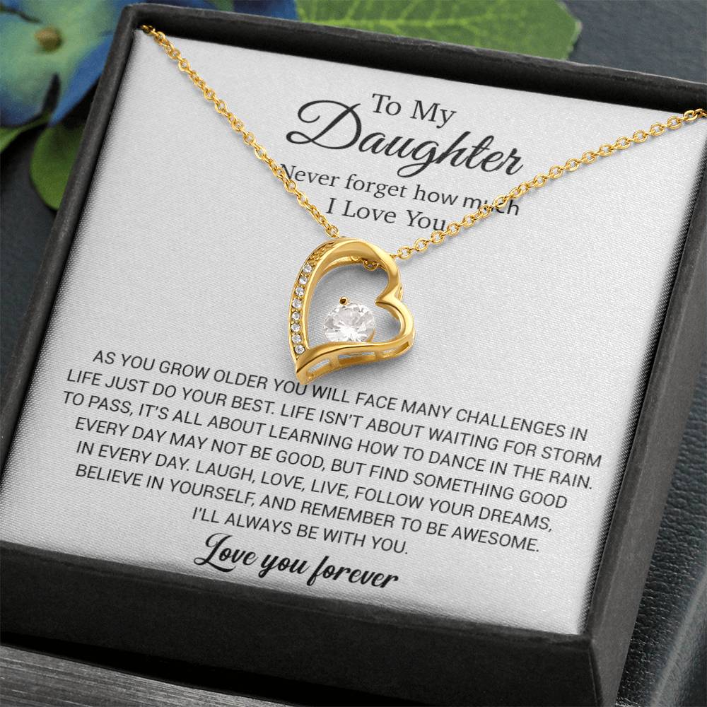 To My Daughter Necklace, Daughter Mother Necklace, Daughter Gift From Mom 29_11_White
