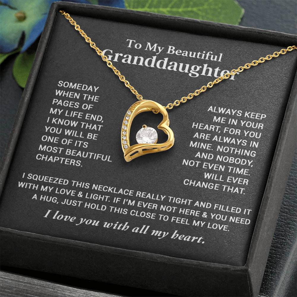 To My Granddaughter Necklace, Granddaughter Gifts From Grandma Grandmother 26_9