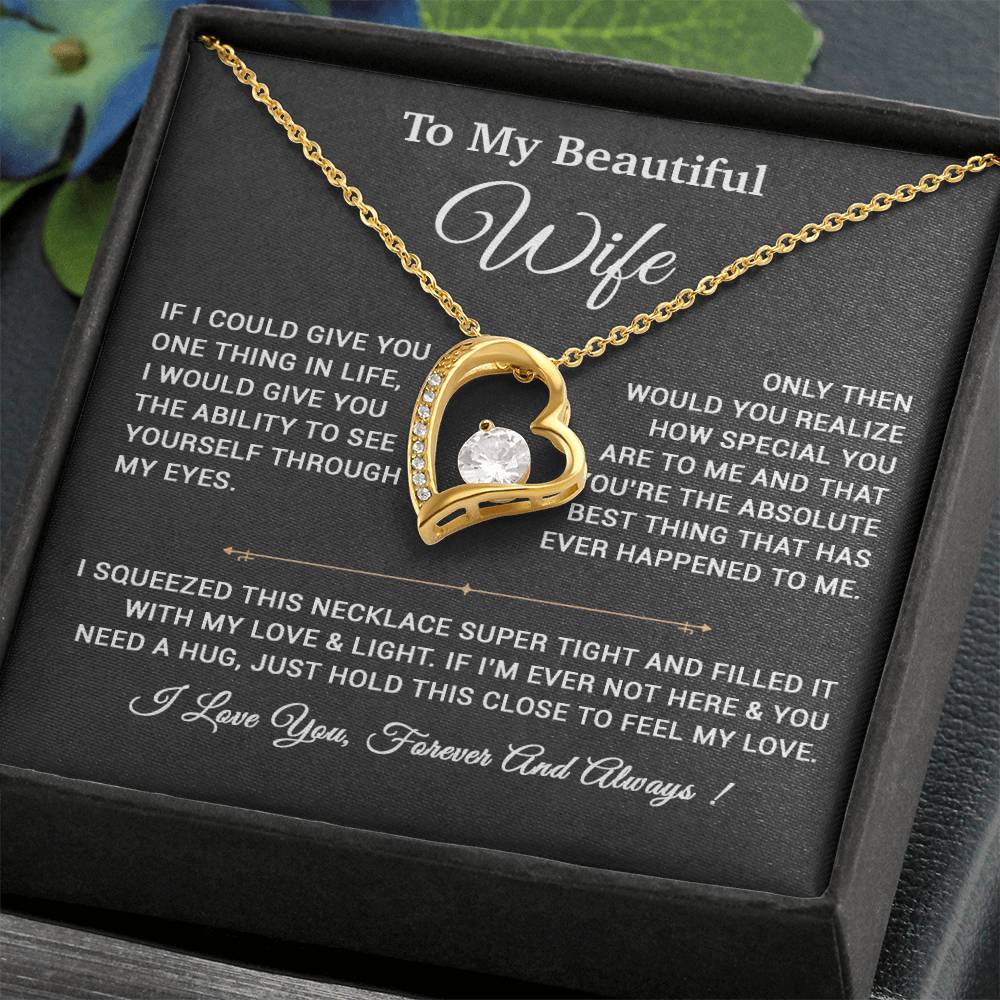To My Wife Necklace, Gift For Wife, Anniversary Gift,Christmas Gift