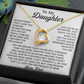 To My Daughter Necklace, Daughter Father Necklace, Daughter Gift From Dad 22_8_White