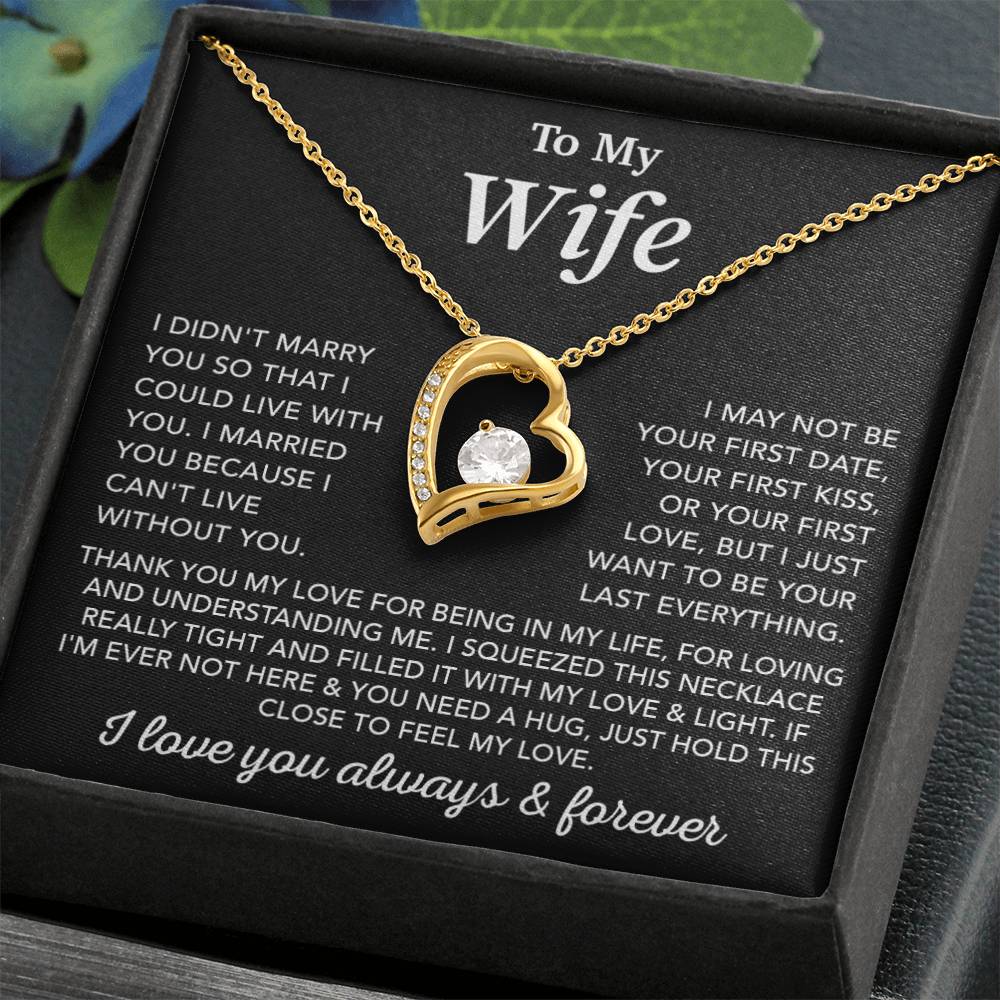 To My Wife Necklace, Gift For Wife, Anniversary Gift, Wife Birthday Gift For Her 2_1