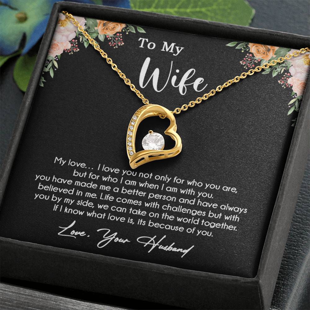 To My Wife Necklace, Wife Gift From Husband, Wife Husband Necklace, Mother Day