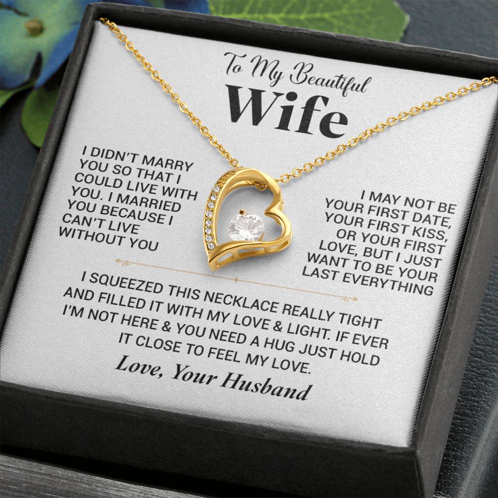 To My Wife Necklace, Christmas Gift For Wife, Christmas Gifts For Her, Wife Gift
