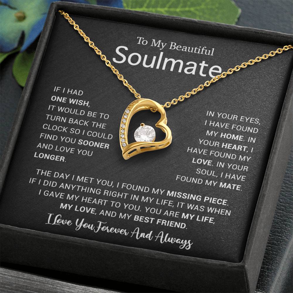 To My Soulmate Necklace, Gift For Soulmate, Anniversary Gift, Birthday Gift 4_5