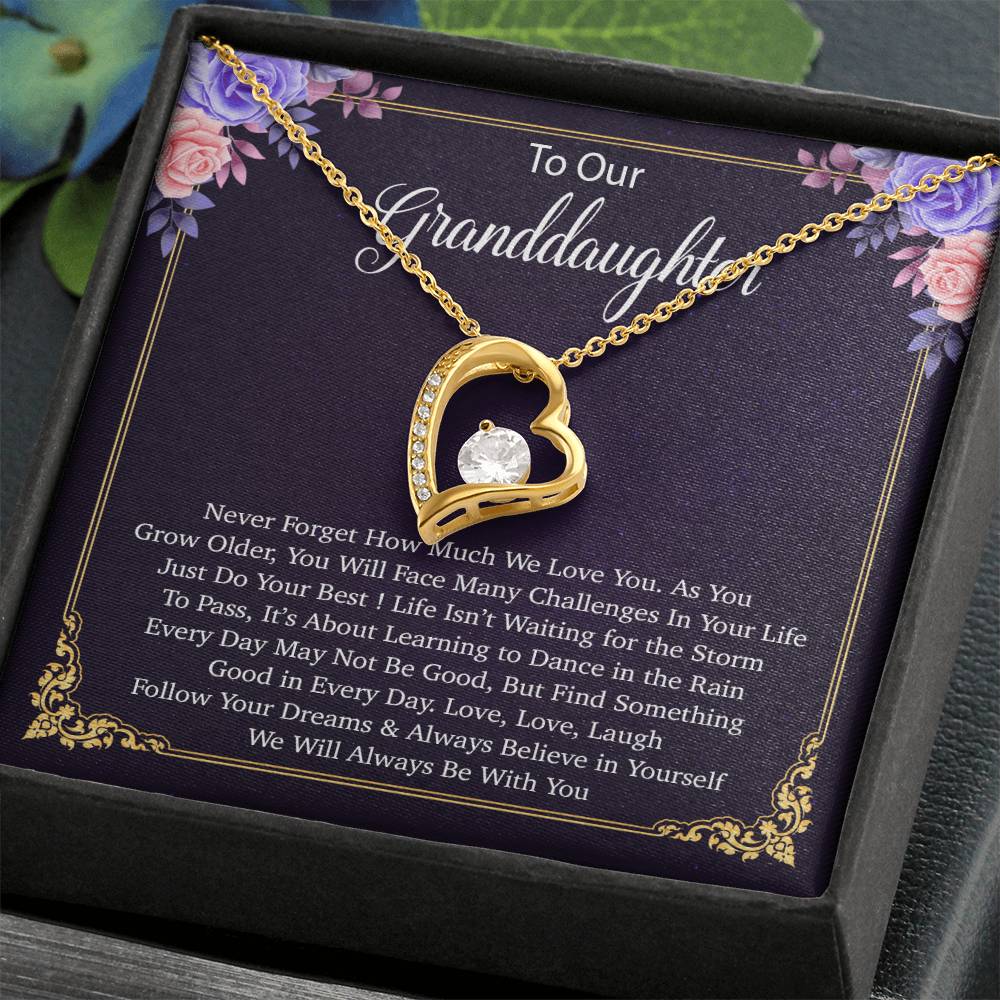 To Our Granddaughter Necklace, Birthday Gift For Granddaughter, Jewelry Gift