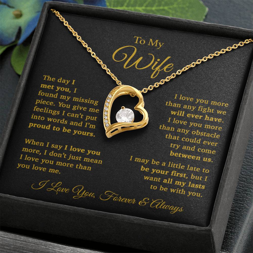 To My Wife Necklace, Gift For Wife, Wife Birthday Gift, Christmas Gift 11_9
