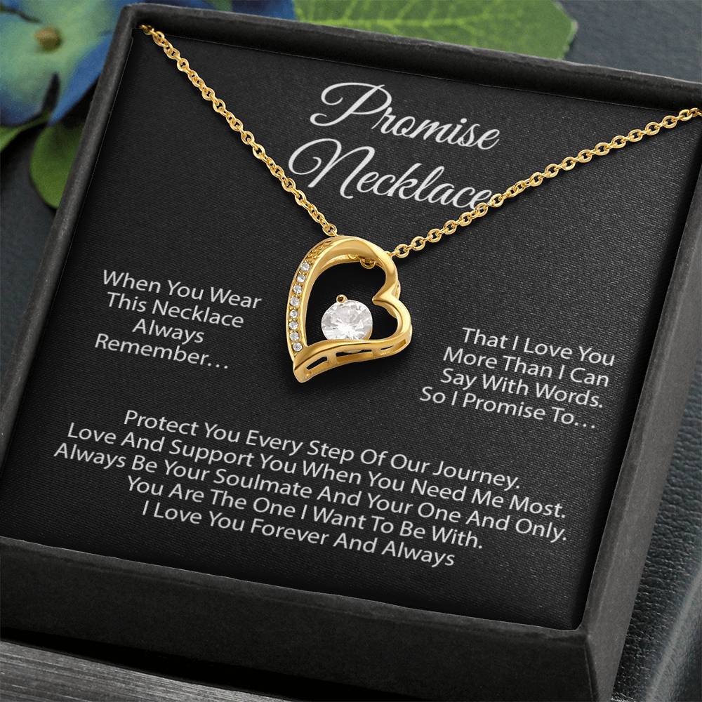 Promise Necklace For Soulmate, Valentine Gift, Birthday Gift, Anniversary Gift