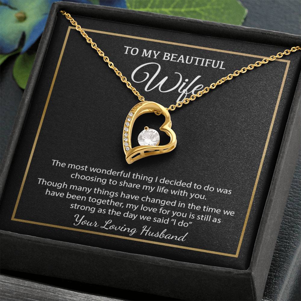 To My Wife Necklace, Christmas Gifts For Women, Anniversary Gift For Wife 4_12_Black
