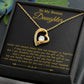 To My Bonus Daughter Necklace, Gift for Bonus Daughter, Step Daughter Birthday 2_11_Gold