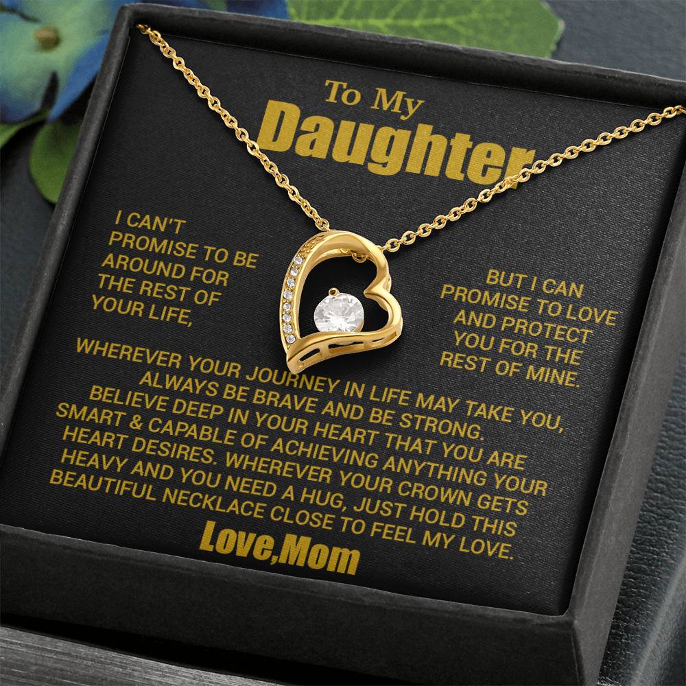 To My Daughter Necklace, Daughter Mother Necklace, Daughter Gift From Mom 24_8_Gold