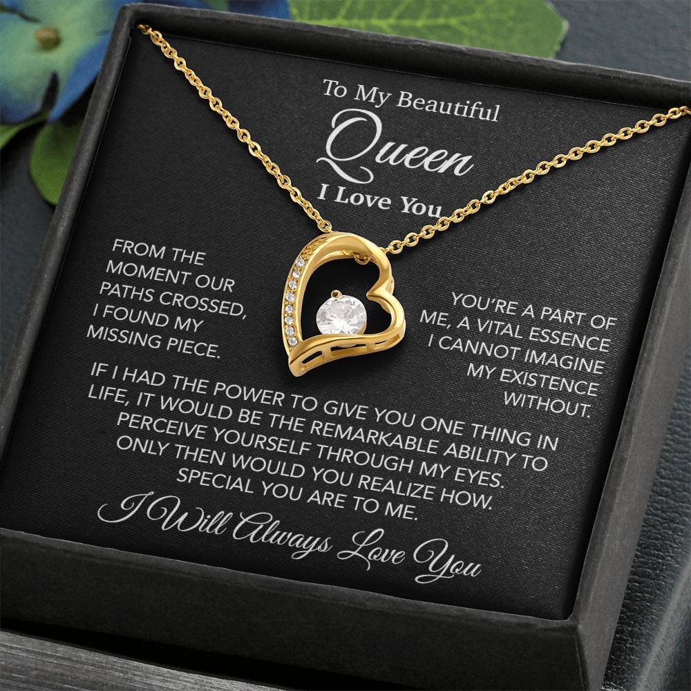 To My Queen Necklace, Anniversary Gift For Wife, Girlfriend Necklace, Birthday Gift For Wife 23_11