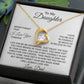 To My Daughter Necklace, Daughter Father Necklace, Daughter Gift From Dad 19_8_White