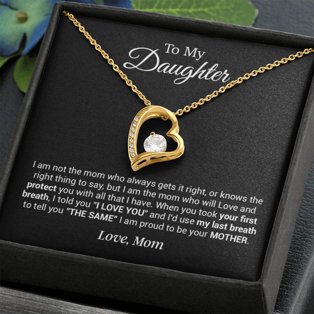 To My Daughter Necklace, Gift For Daughter From Mother, Mother's Day Gift