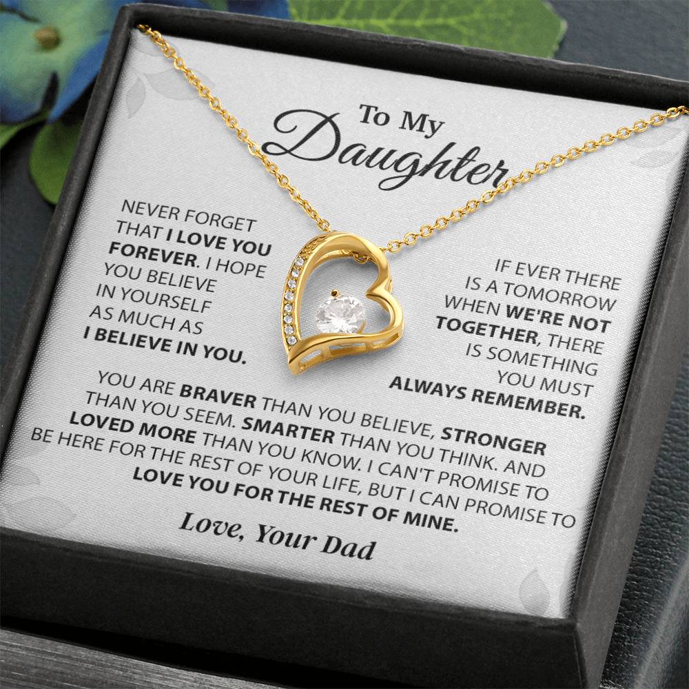 To My Daughter Necklace, Daughter Father Necklace, Daughter Gift From Dad 14_11